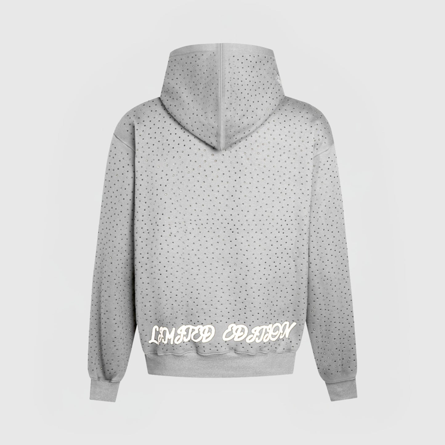 TIMELESS RHINESTONE ZIP-UP HUPPARI - HARMAA