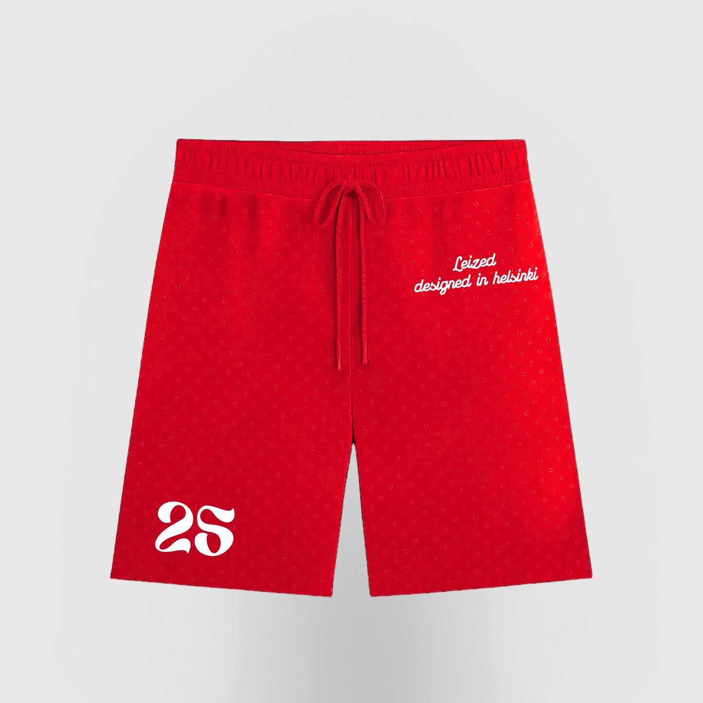TIMELESS RHINESTONE SHORTS - RED