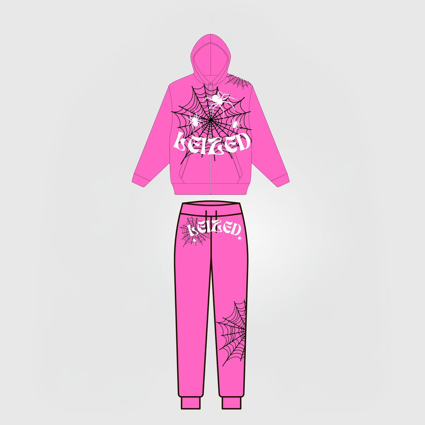SPIDER PUFF TRACKSUIT - PINK