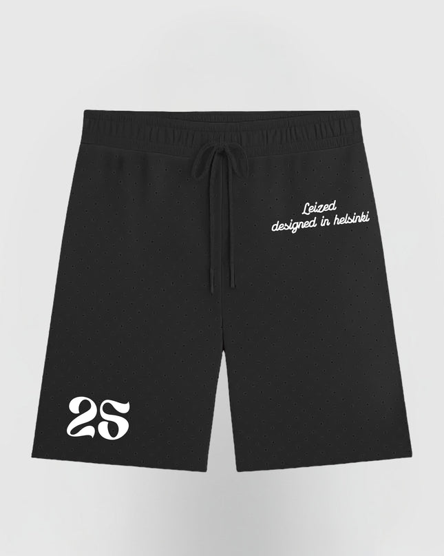 TIMELESS RHINESTONE SHORTS - BLACK