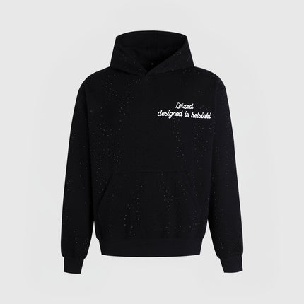 TIMELESS RHINESTONE HOODIE - BLACK