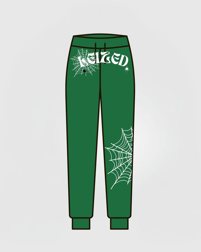 SPIDER PUFF PANTS - GREEN