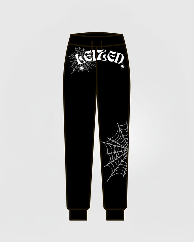 SPIDER PUFF PANTS - BLACK
