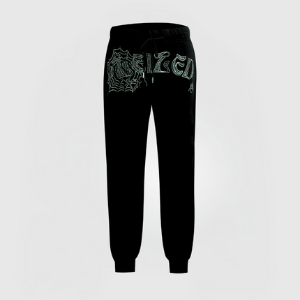 SPIDER RHINESTONE PANTS - GREEN