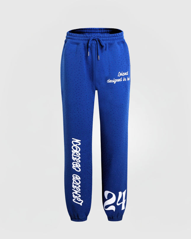 TIMELESS RHINESTONE PANTS - BLUE