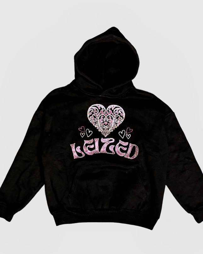 HEART HOODIE - PINK