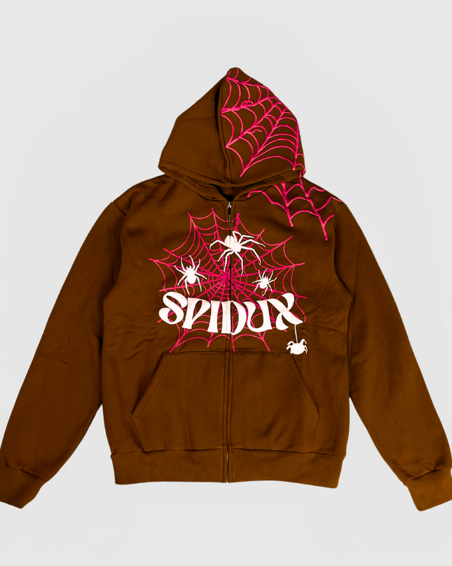 SPIDUX HOODIE - BROWN