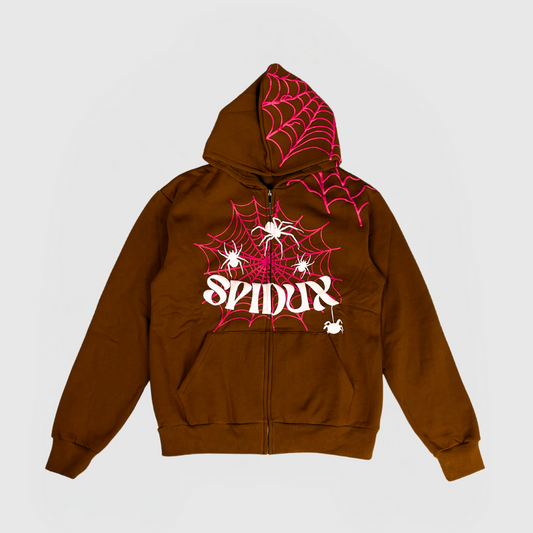 SPIDUX HOODIE - BROWN