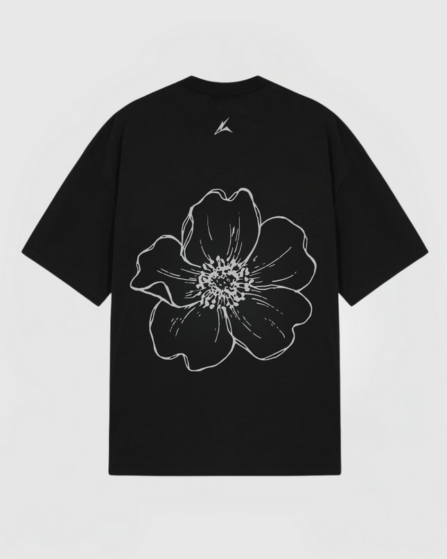 FLOWER T-SHIRT - BLACK