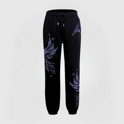 PHOENIX RHINESTONE PANTS - BLUE