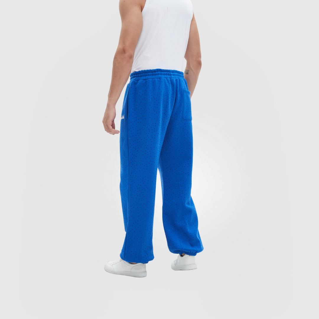 TIMELESS RHINESTONE PANTS - BLUE