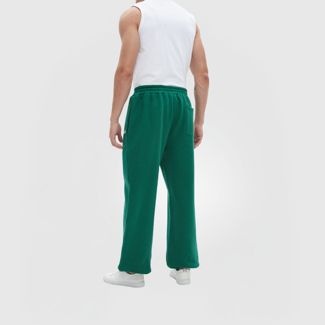 TIMELESS RHINESTONE PANTS - GREEN